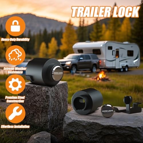 2-5/16" Heavy Duty Trailer Hitch Lock - Ball Coupler&Safety 2-5/16 Inch Silver - Picture 6 of 7
