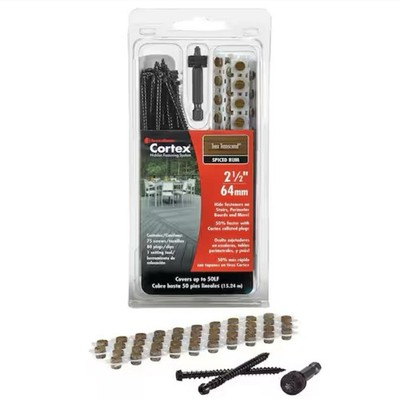 FastenMaster Cortex Trex Transcend 2-1/2'' Hidden Fasteners Spiced Rum 75 Screws