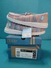 Hey Dude Wendy Youth Stretch Sunset Pink Size Y3 L4 New In Box
