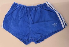 ADIDAS VINTAGE 1980'S BLUE SHORTS SIZE M 6 ADULT