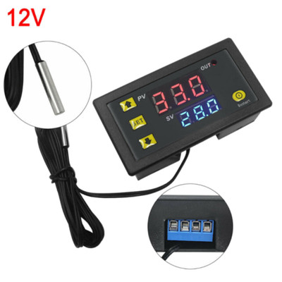 Temperaturregelung auch W3230 12V mit Gehäuse Thermostat Schalter Regler Fühler