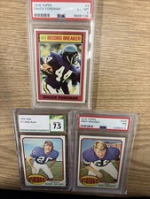 PSA 6 EX/MT 1976 TOPPS CHUCK FOREMAN #3 Record Breaker Vikings G6137
