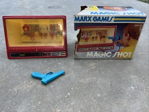 Vintage 1970 Marx Magic Shot Shooting Gallery Toy  Works/ Tested- Gun Included
