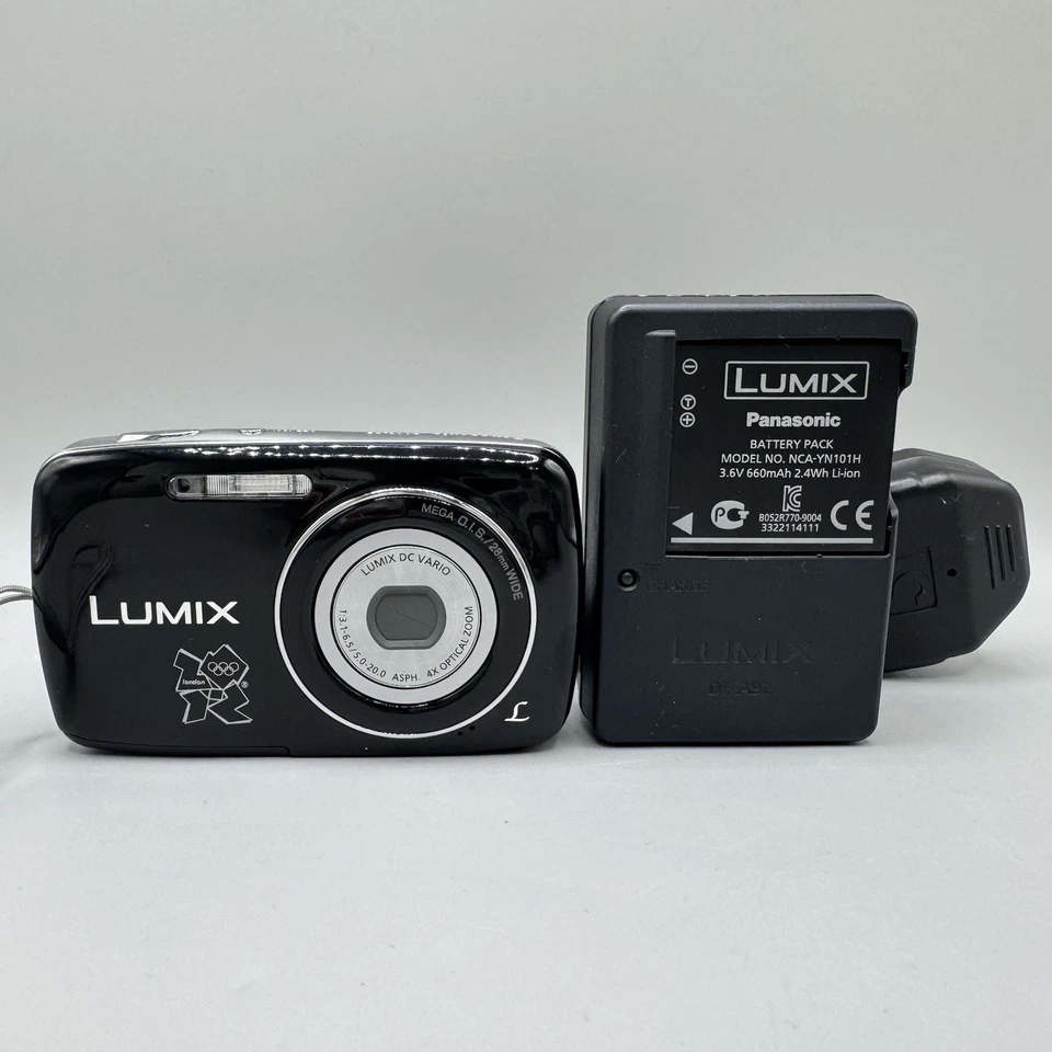 Panasonic LUMIX DMC-S3 12.1MP Digital Camera, Black - Tested, photo 1 of 5