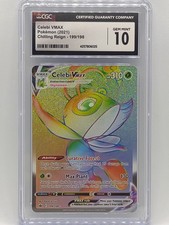 Pokemon Celebi VMAX 199/198 Sword & Shield - Chilling Reign Holo CGC 10 Gem Mint