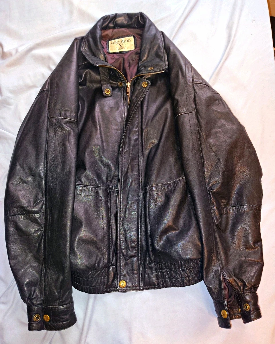 Valentino Leather Outer Shell Coats, Jackets & Vests for Men for