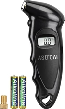 AstroAI Digital Tire Pressure Gauge with Replaceable AAA Batteries, 150 Black 