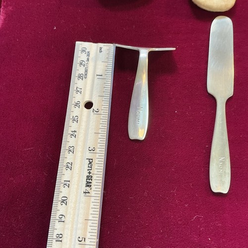 Vintage Tiffany & Co. Sterling Silver Baby Serving Set Of 4 Marked S.T.G. M. - Picture 3 of 14