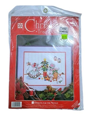Designs Needle Decorating Mice Counted Cross Stitch Kit 1941 Christmas Animals