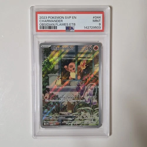 2023 Pokemon Charmander Full Art Holo Promo SVP EN Obsidian Flames #044 PSA 9