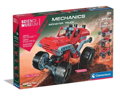 Clementoni - Science Museum Mechanical Lab: Monster Truck MINT Construction Kit, 