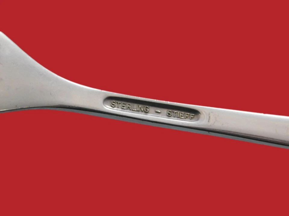 Queen Anne Williamsburg By Stieff Sterling Silver Iced Tea Spoon Set of 12 pc 7" - Image 4 of 4