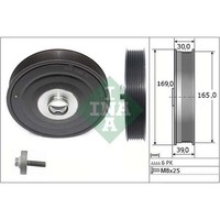 INA 544 0088 20 Riemenscheibensatz Kurbelwelle FüR Renault Megane Laguna Scenic