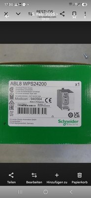 Schneider Electric ABL8WPS24200 Modicon Power Supply 24V DC 20A 480W