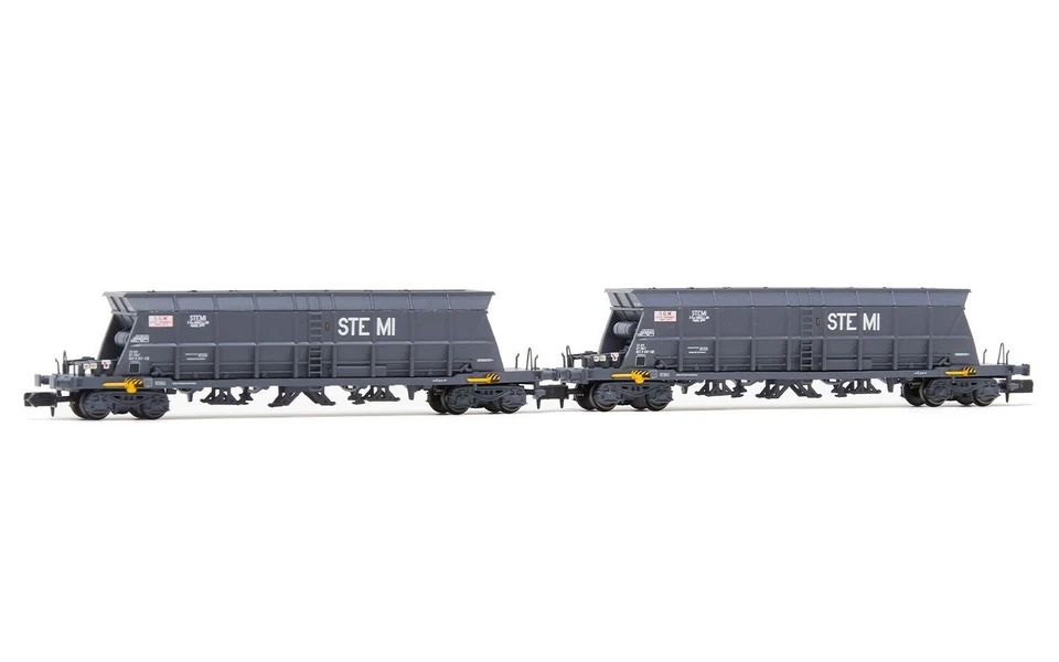 2 wagons trémies à 4 essieux Faoos, « S.G.W. / STEM ARNOLD HN6615 - N 1/160 - Photo 1/1