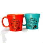 Fiesta Coffee Mugs Pumpkin Spice And Everything Nice Fall Themed Set of 2
