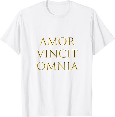 Amor Vincit Omnia Love Conquers All In Latin T-Shirt