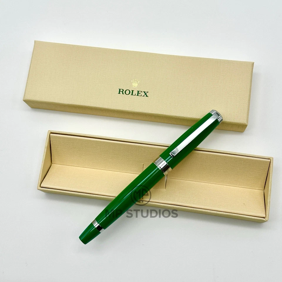 Rolex Esmeralda Ejecutivo Verde Rollerball Bolígrafo AD VIP Regalo Foto 2 de 4