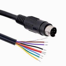 Mini DIN 8 Pin Male to Bare Wire End Adapter Cable, MD8 Connector Pigtail for...