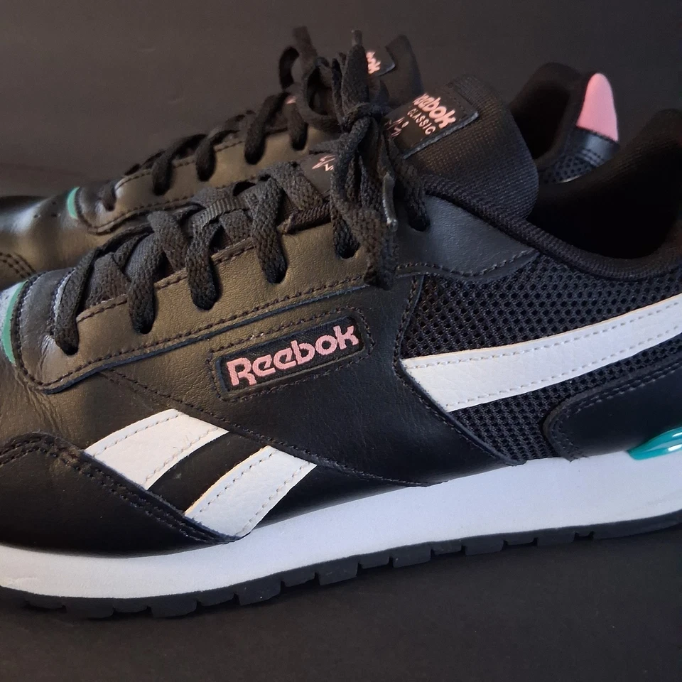 Reebok Womens Classic Harman DV8862 Black Casual Shoes Sneakers Size 10 - Image 4 of 4