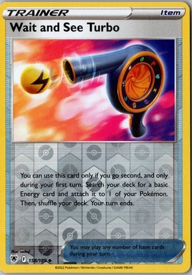 Wait and See Turbo Reverse Holo Uncommon SWSH10: Astral Radiance 158/189 NM