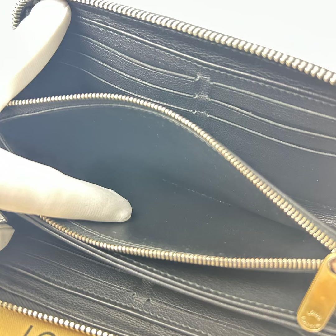 Super Rare Beautiful Item Louis Vuitton Long Wallet Black Monogram Authentic M61 image 8