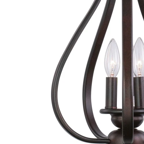 Monrovia 3-Light Pendant in Transitional and Cage Style 24 Inches Tall and - Picture 8 of 12