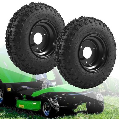 2pc 4.10-6 Tires Wheel 3 Lug Stud Rim 6'' Tire Wheels for Quad Bike Go kart ATV