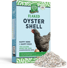 Flaked Oyster and Seashell Mix - Calcium Supplement for Chickens Ducks 10Lb