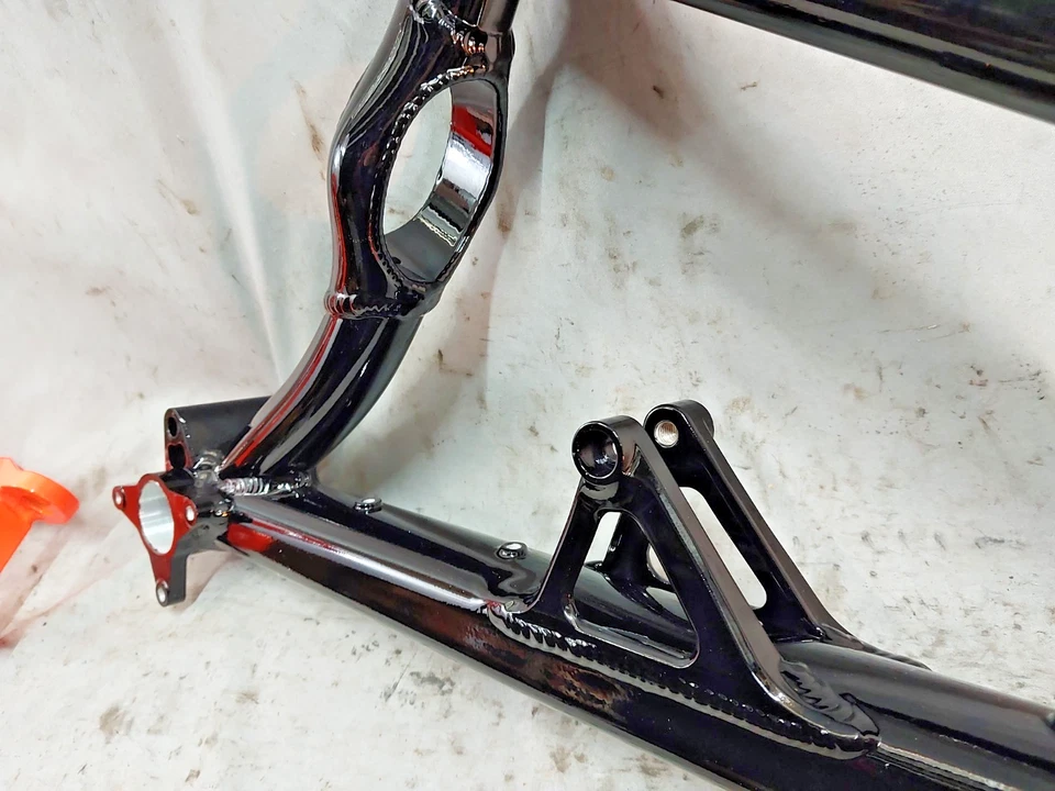 Cuadro de bicicleta MTB Mongoose Teocali 2020 suspensión completa 14" pequeño FS cola suave nuevo sin etiquetas Foto 4 de 4