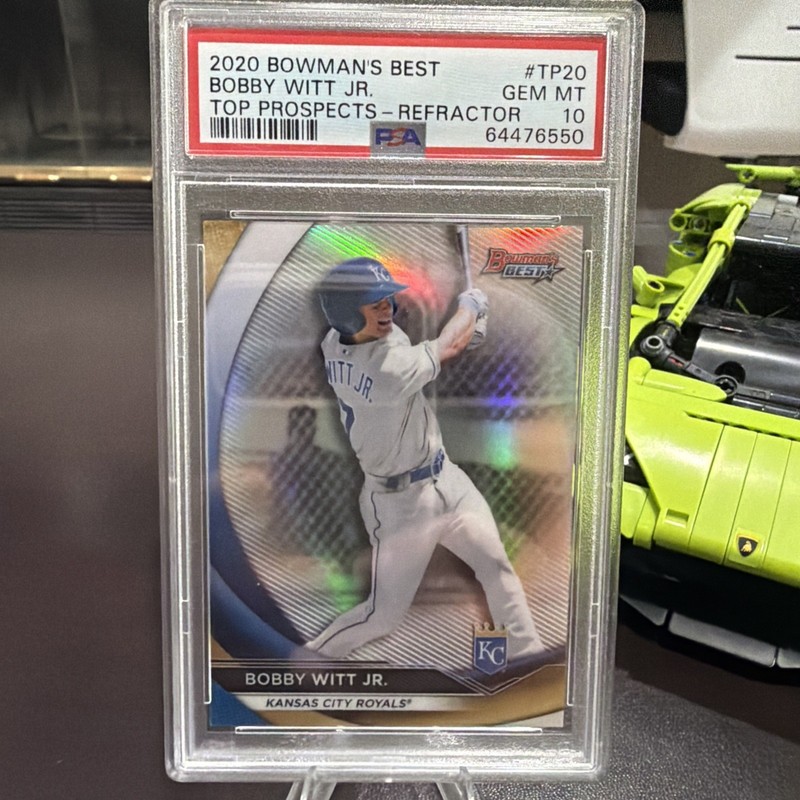 2020 Bowman's Best Bobby Witt Jr #TP-20 Refractor RC Kansas City Royals PSA 10