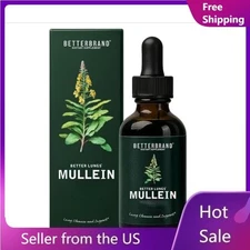 Mullein Drops for Lungs Mullein Leaf Extract with Chlorophyll Liquid Respiratory