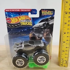 Hot Wheels Monster Trucks Back To the Future Delorean DMC 1:64 Diecast Toy Marty