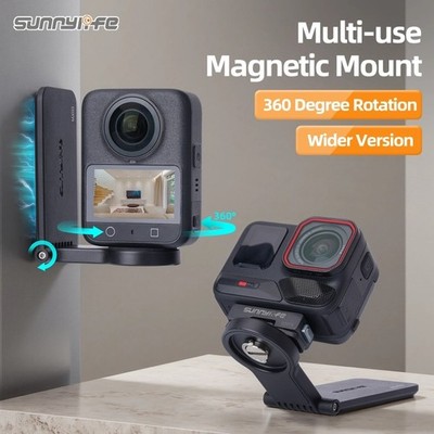 Magnetic Mount Tabletop Base Bracket Quick Handle for OSMO 360/GO Ultra/Pocket 3