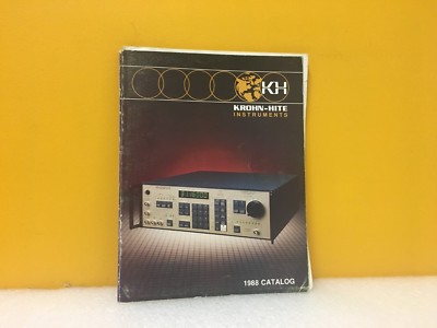 Krohn-Hite 1988 Catalog