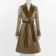 Sportmax by Max Mara MOHAIR VIRGIN WOOL Coat Made in Italy IT 40 US 6 S NEW