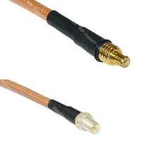 RG400 MCX MALE to RP-SMA FEMALE RF Cable FAST-SHIP LOT