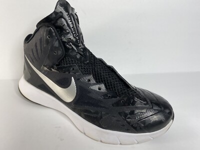 Nike Lunar Hyperquickness Black/Silver Basketball Shoes Men s US 7.5