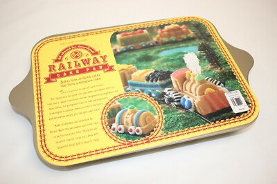 Williams Sonoma Railway Train Cake Baking Mold Pan Metal Nordic Ware Locomotive 
