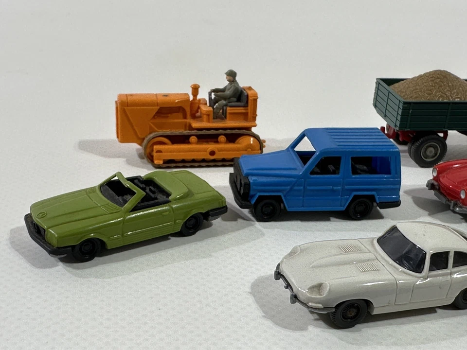 8 Vintage Modellautos / Anhänger  …  1:87 Wiking usw. Retro Modellauto Car U99 - Bild 4 von 4