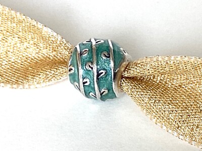 Authentic Pandora Sterling Silver Vines Light Blue Enamel Charm 790525en18 ALE