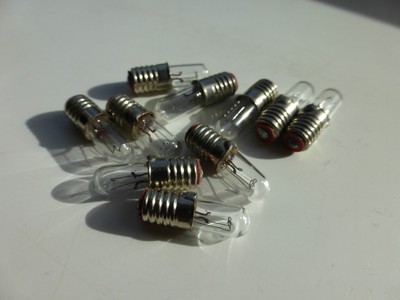 S679 T-1 1//2 12V,1W,Midget Screw bulb,Dolls House,railway CML,E5 10x 679