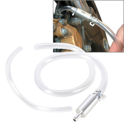 Car Motorcycle Clutch Brake Bleeder Hose One Way Valve Tube Bleeding Tool Set US - Foto 8