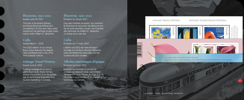 CAPEX*22 = OVERPRINT COLLECTION of 3 Souvenir Sheets in FOLDER, MNH Canada 2022 Foto 2 de 3