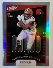 2021 Panini Prestige Football Franchise Favorites Insert #FF-5 Nick Chubb