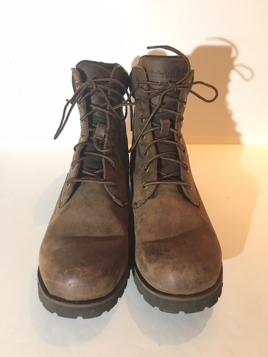TIMBERLAND RUGGED 6-INCH WATERPROOF LEATHER BOOTS 11.5 MEN'S