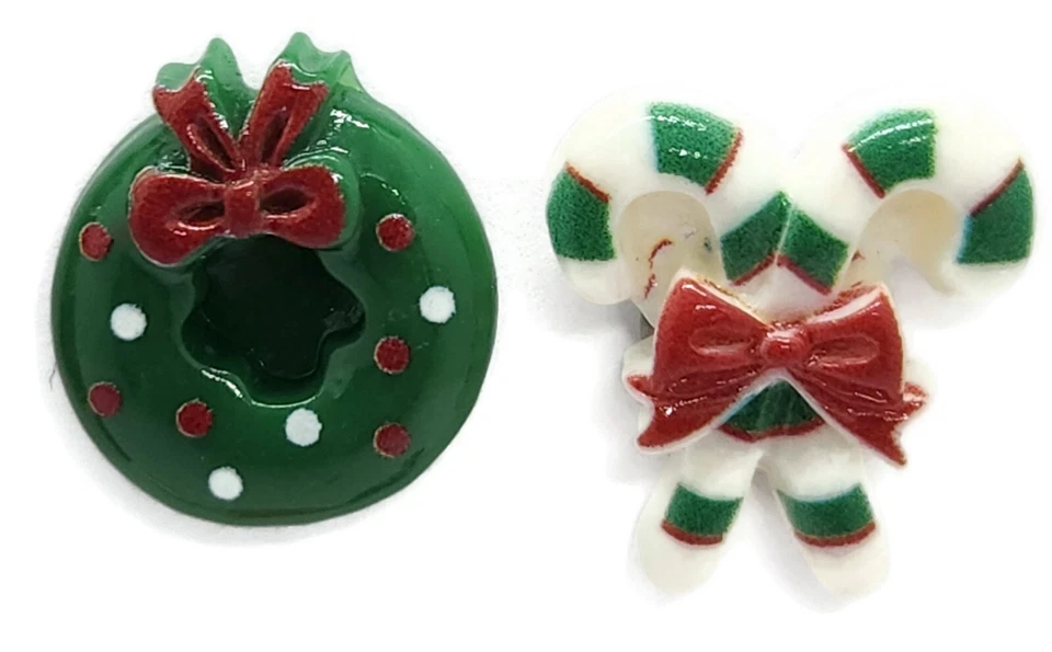 Christmas Icon Thumb Tacks - 15 Handmade Resin Holiday Theme Bulletin Board Pins - Image 4 of 4
