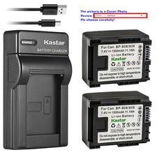 Kastar Battery Slim USB Charger for Canon BP-809 Canon VIXIA HF20 HF 20 Camera