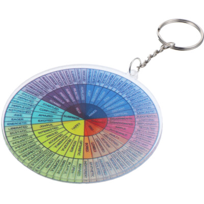Emotion Wheel Keychain Portable Feeling Wheel Feeling Wheel Pendant UK ...
