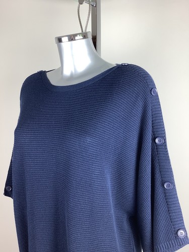 Olsen Sweater Size M BNWT Navy Short Sleeves RRP £89 Now £40 - Picture 6 of 12